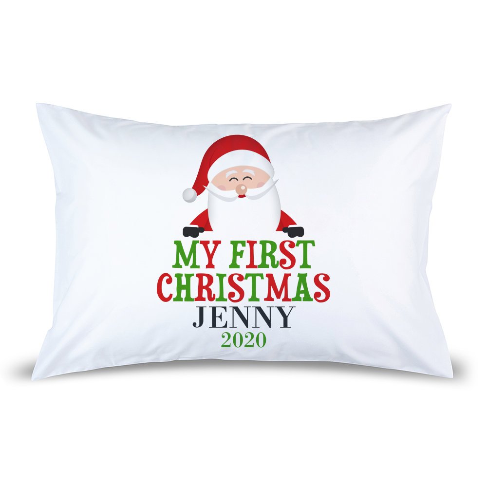 First Christmas Pillow Case