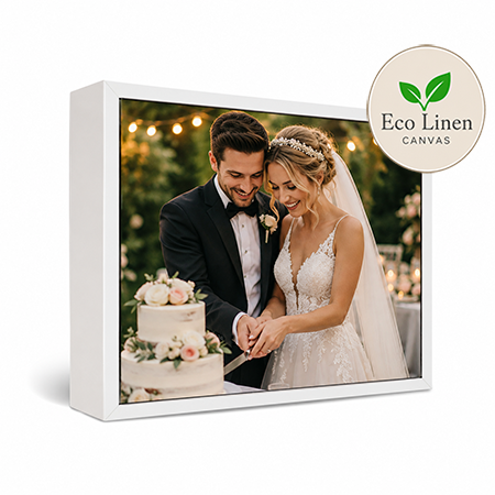30x40" Framed Eco Linen Canvas Print