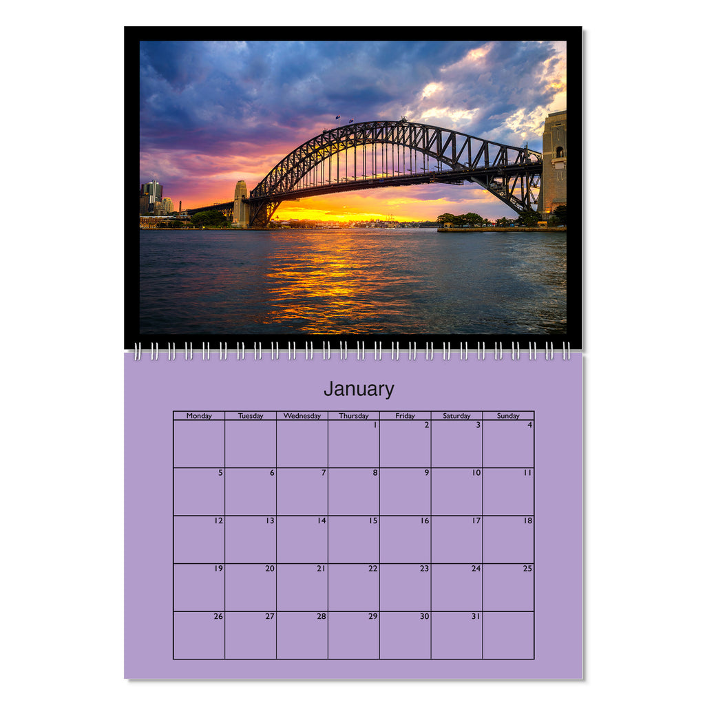 A4 'Centre Bound' Calendar