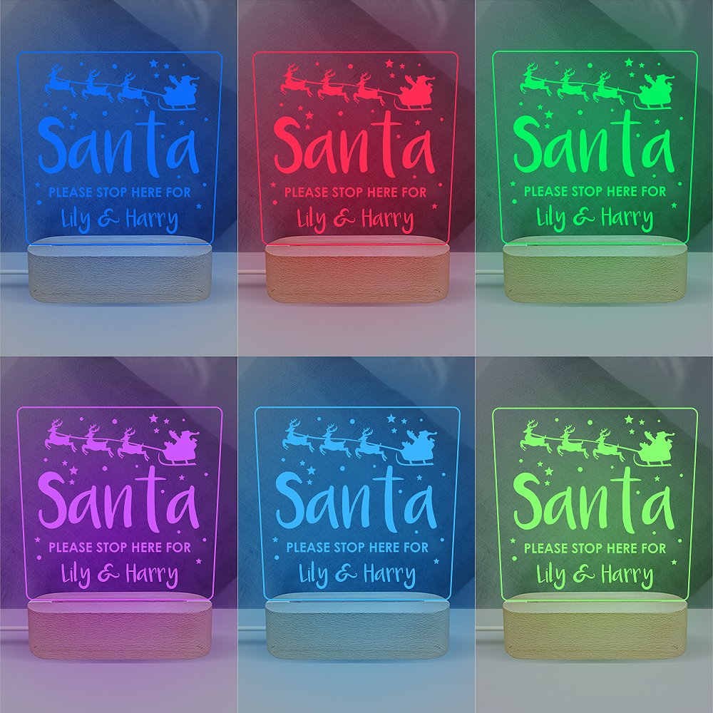Santa & Reindeer Night Light