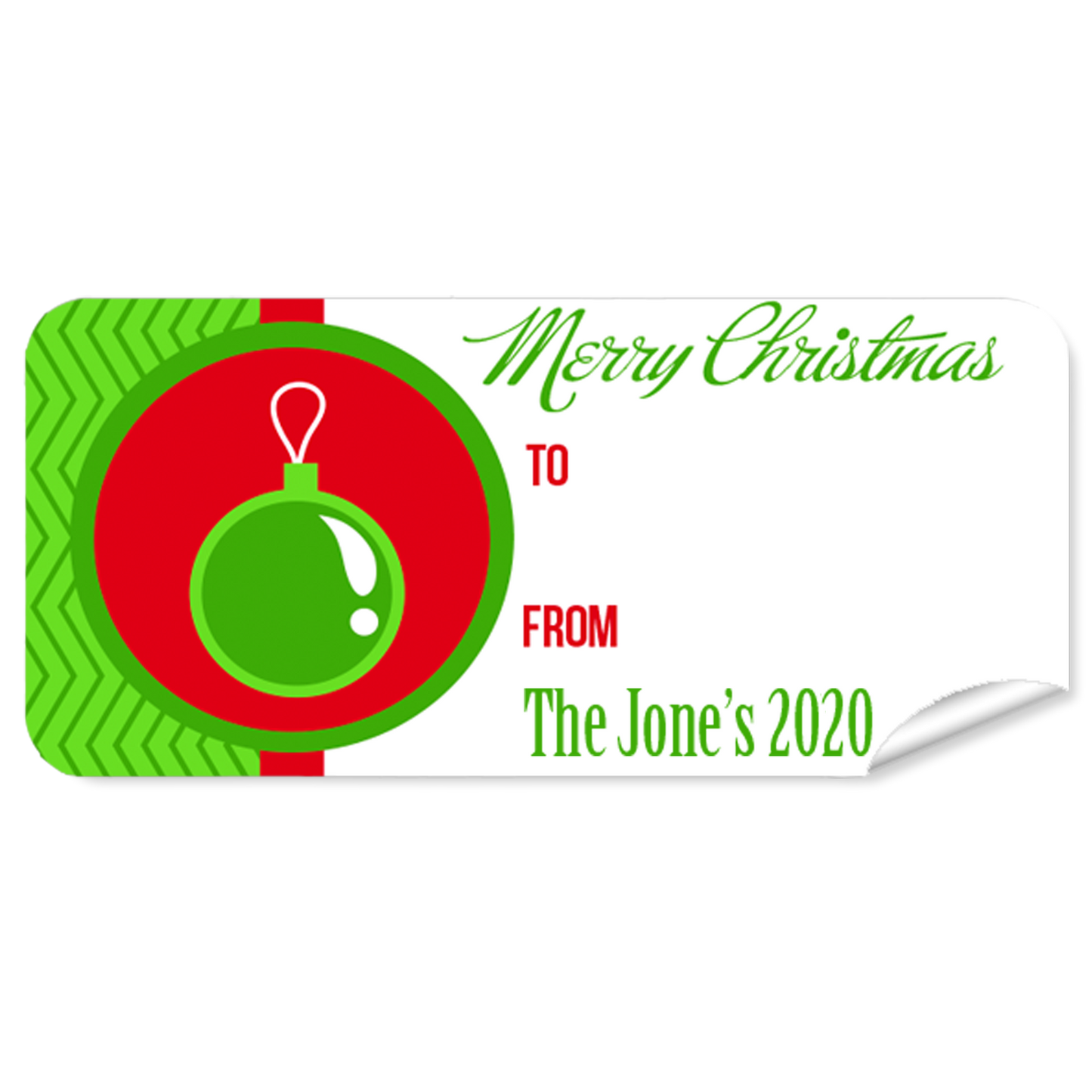 Bauble 27pk Labels Christmas