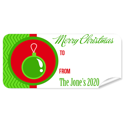 Bauble 27pk Labels Christmas