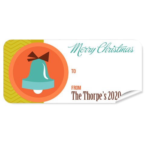 Bells 27pk Labels Christmas