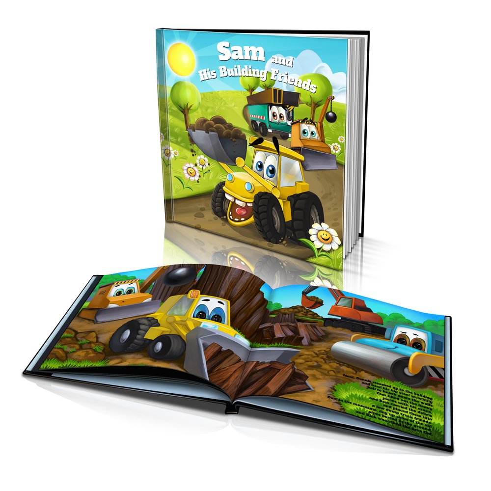 Large Hard Cover Story Book - Construction Friends