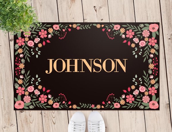 Flower Door Mat