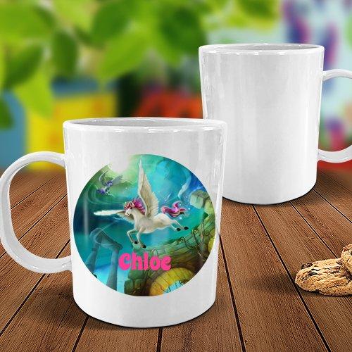 Magical Unicorn White Plastic Mug