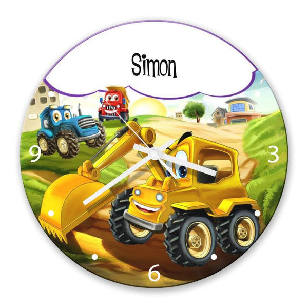 Little Digger Glass Clock