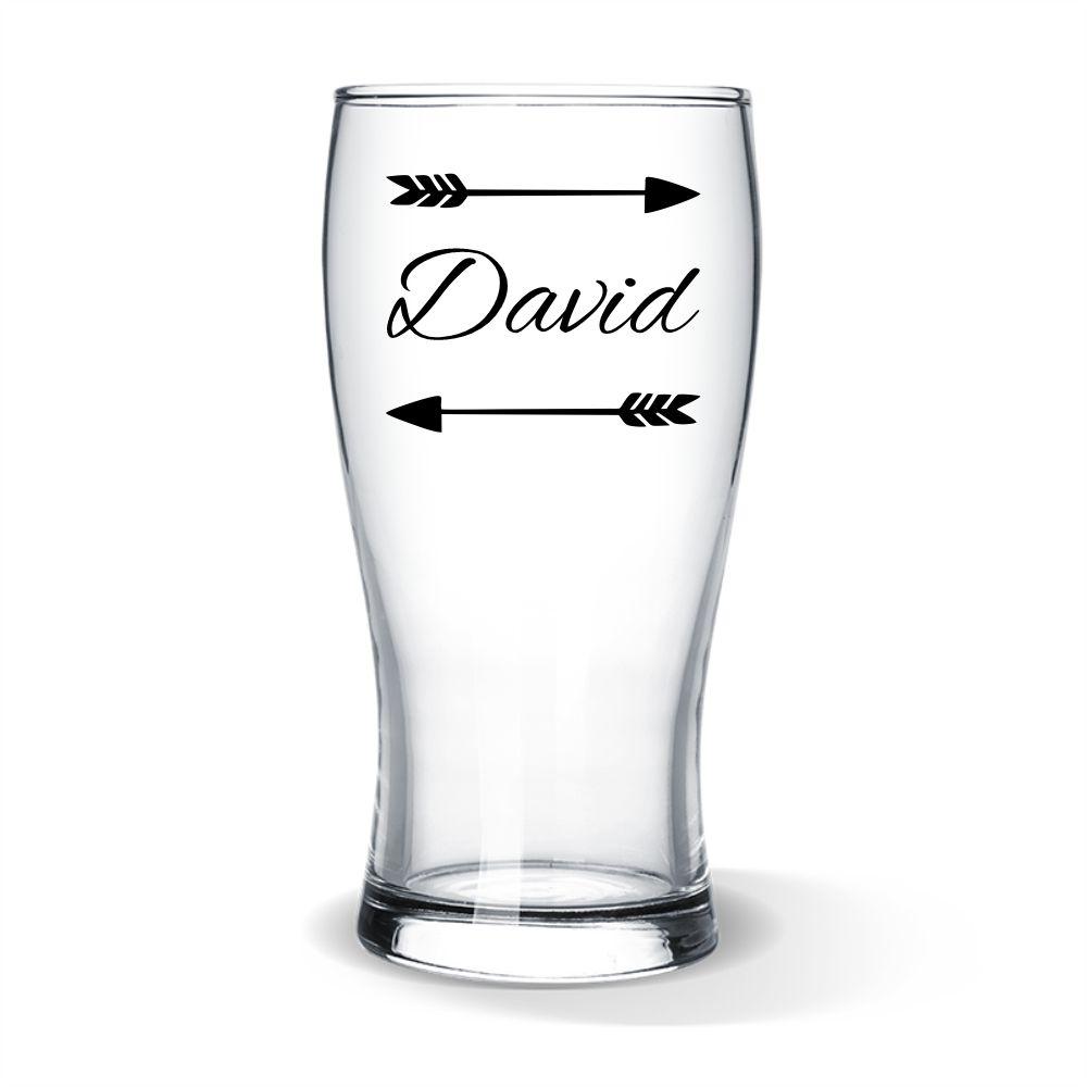 Arrow Colour Printed Standard Beer Glass