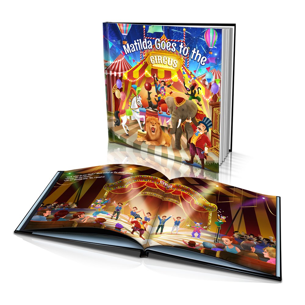Goes to the Circus Hard Cover Story Book