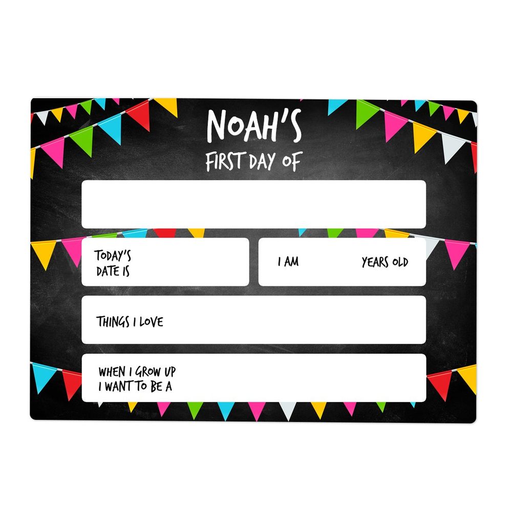 Small Black Bunting First Day Sign