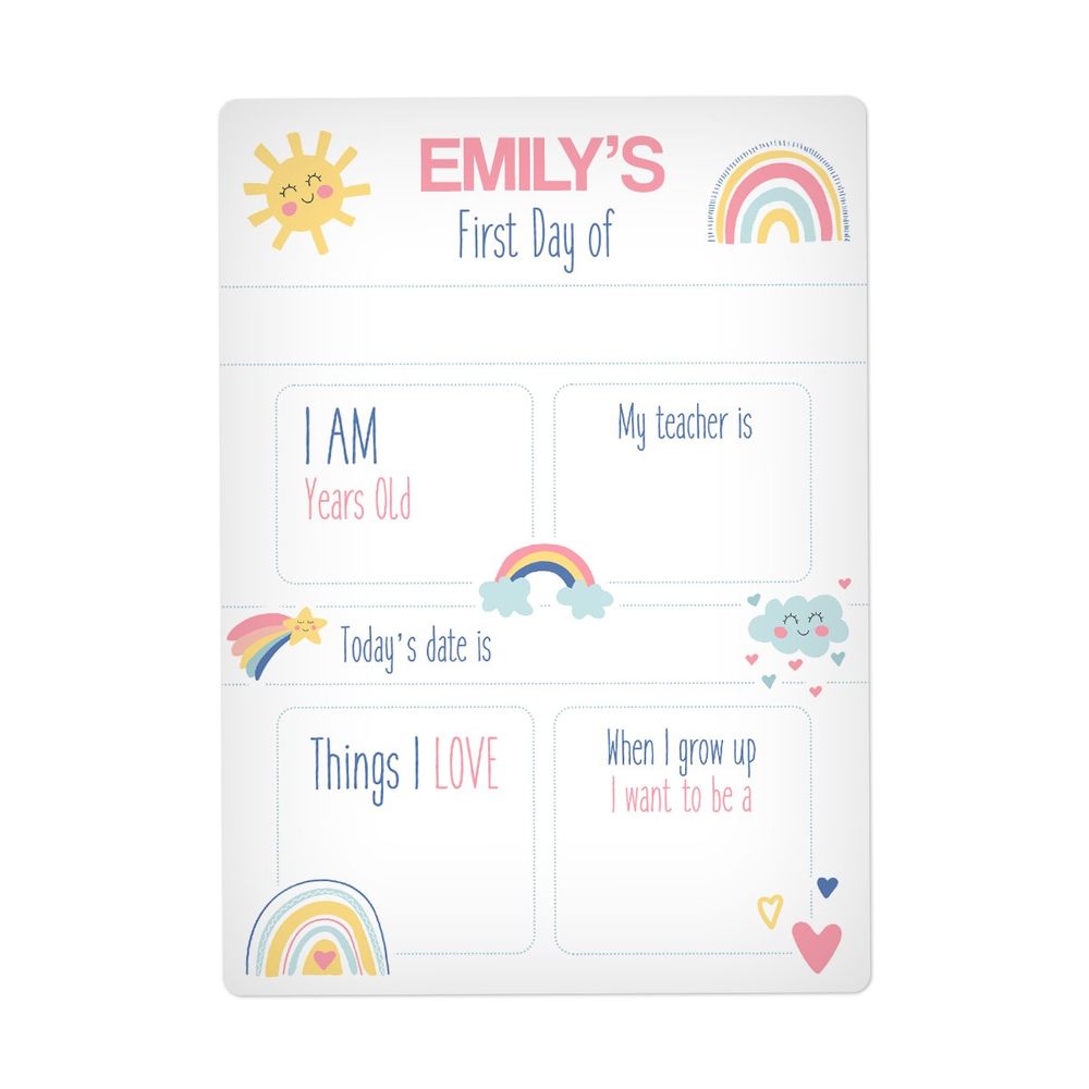 Large Happy First Day Sign