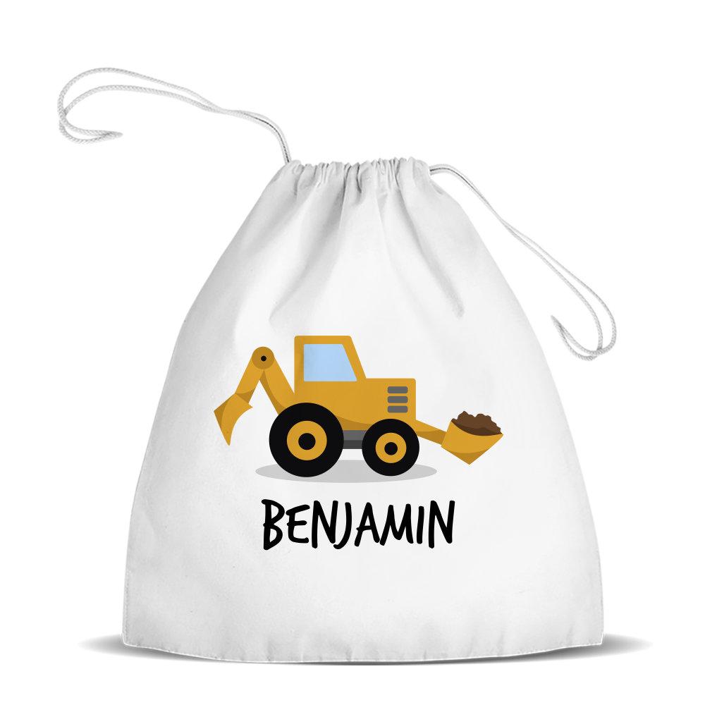 Yellow Digger Premium Drawstring Bag