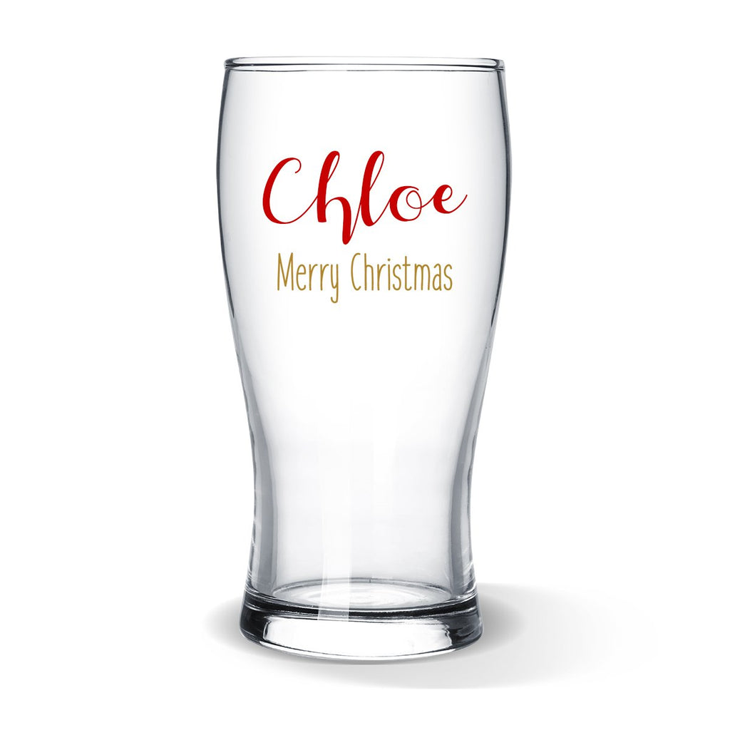 Festive Standard Beer Glass