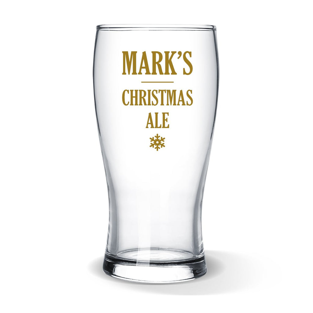 Christmas Ale Standard Beer Glass
