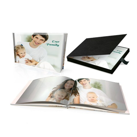 8 x 11" Premium Personalised Padded Cover Book in Presentation Box