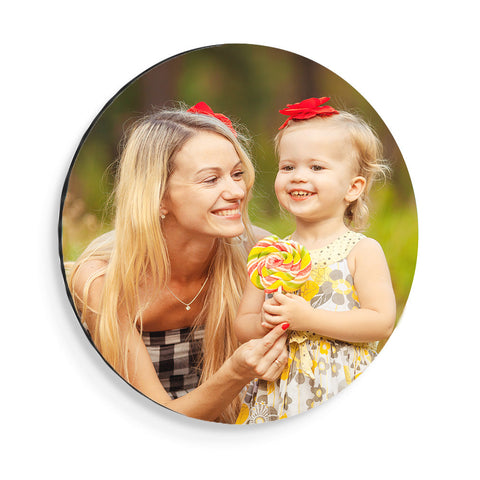 16" Round Metal Print