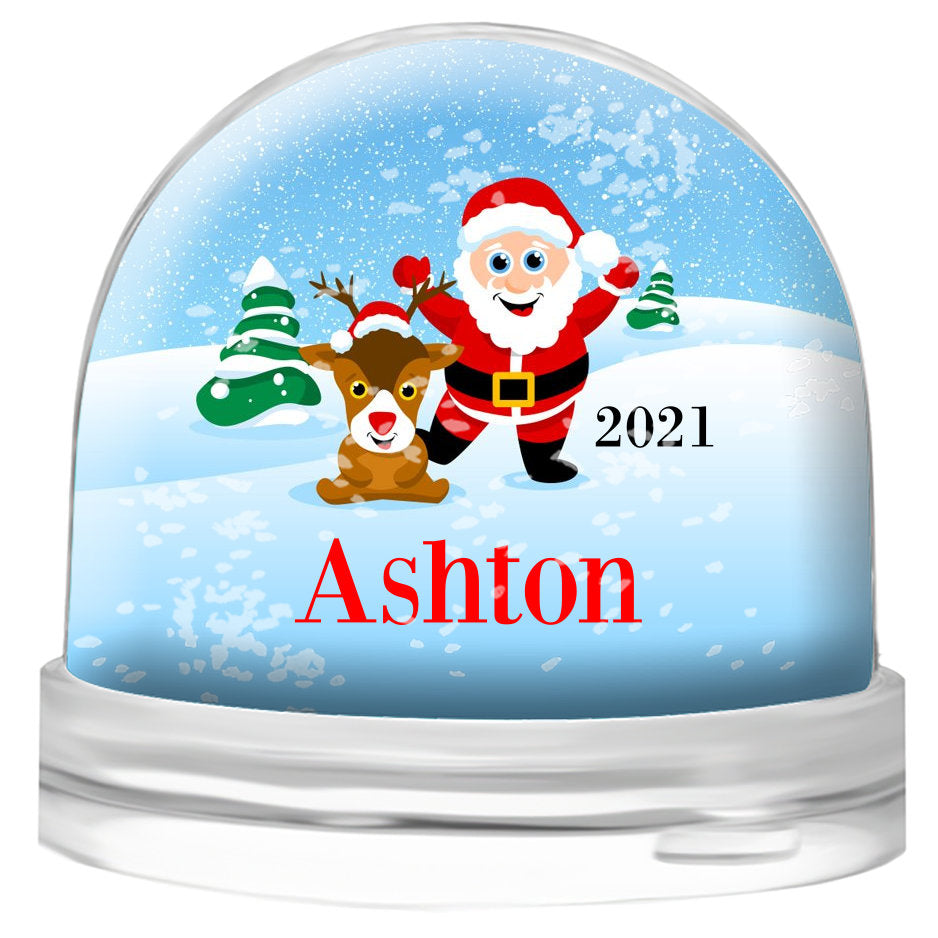 Blue Snow Globe