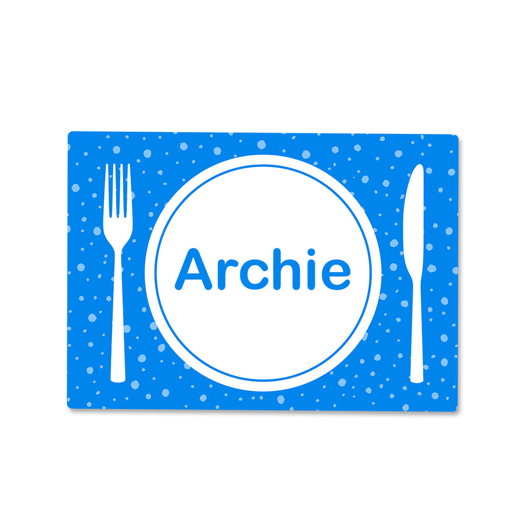 Small Table Setting Wipe Clean Placemat