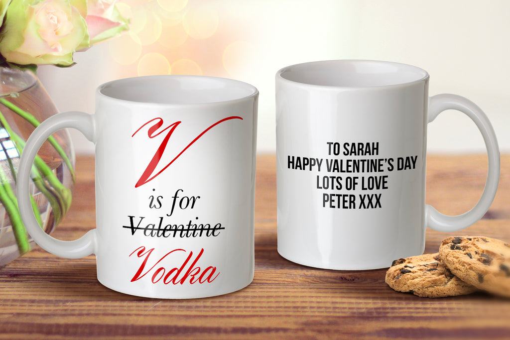 V is for Vodka Mug