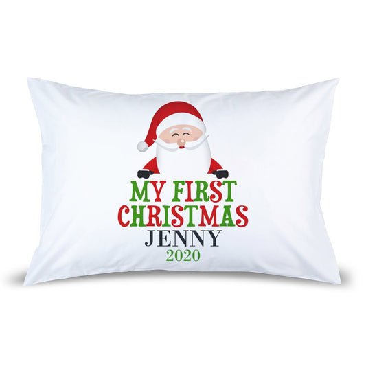 First Christmas Pillow Case