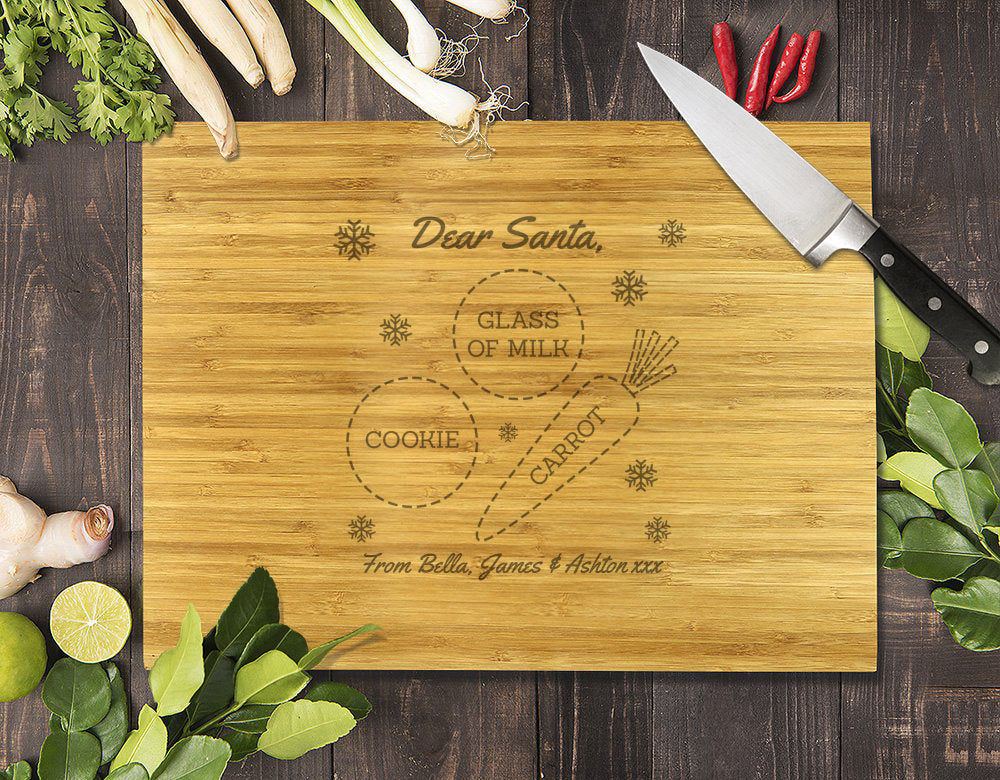 Santa Bamboo Cutting Board 28x20