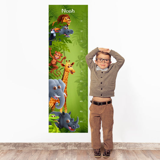Cute Dinosaur Wall Decal Height Chart