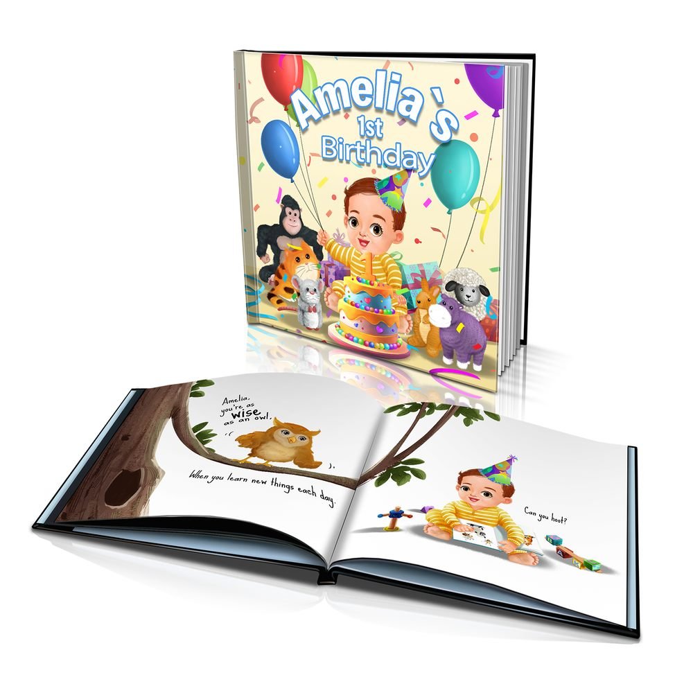 1st Birthday Hard Cover Story Book