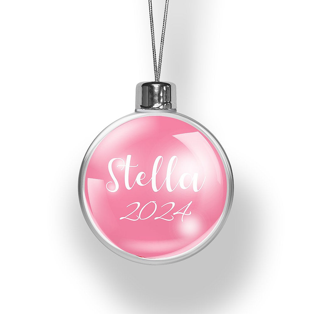 Name & Year Christmas Bauble (Temporarily Out of Stock)