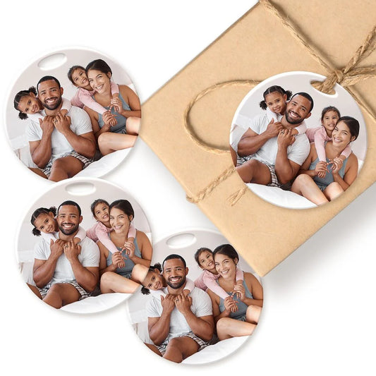 Photo Acrylic Gift Tag - Set of 4