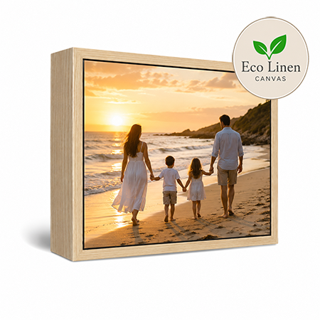 10x15" Framed Eco Linen Canvas Print