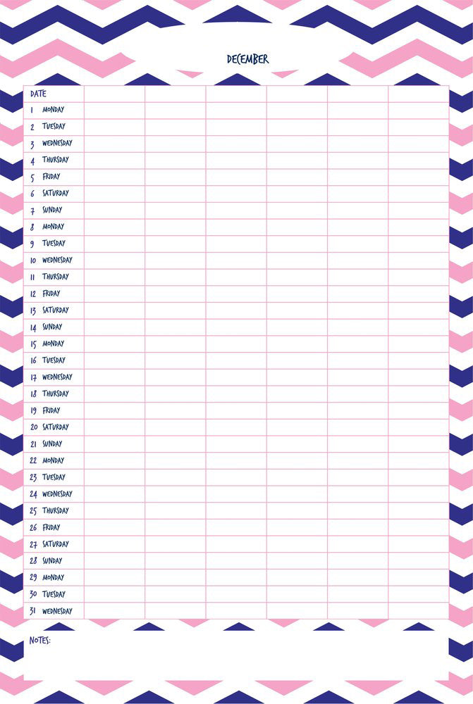Chevron A3 Family Planner