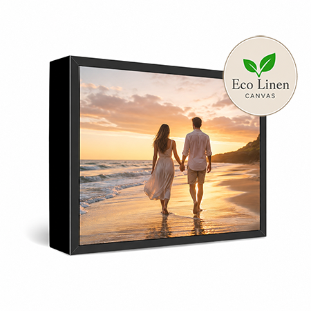12x18" Framed Eco Linen Canvas Print