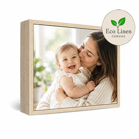 12x18" Framed Eco Linen Canvas Print