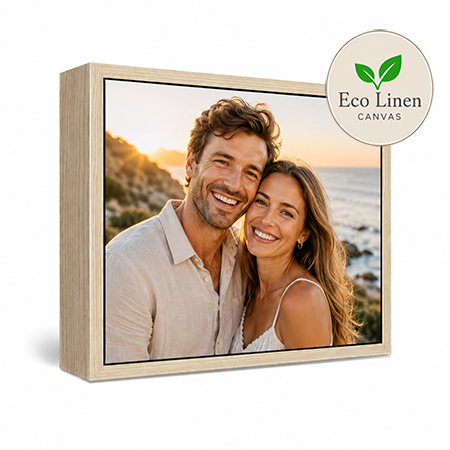 16x24" Framed Eco Linen Canvas Print