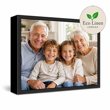 24x36" Framed Eco Linen Canvas Print