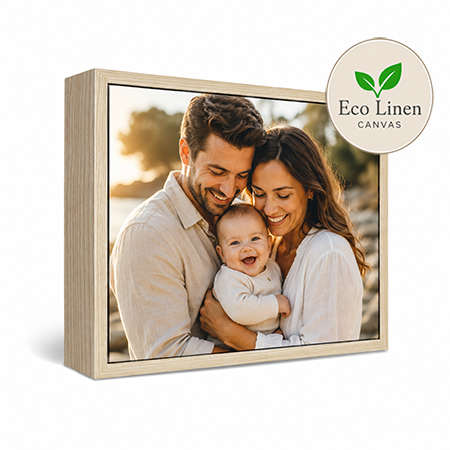 30x40" Framed Eco Linen Canvas Print
