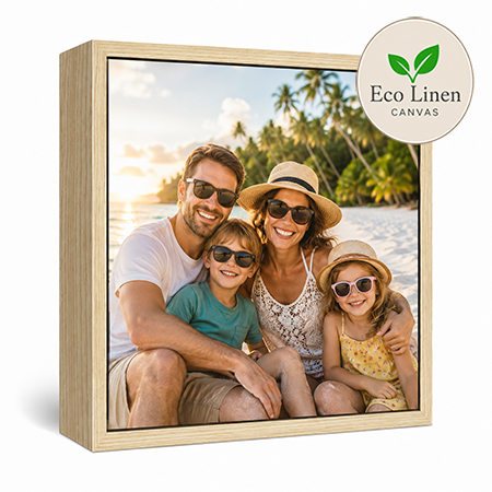 40x40" Framed Eco Linen Canvas Print