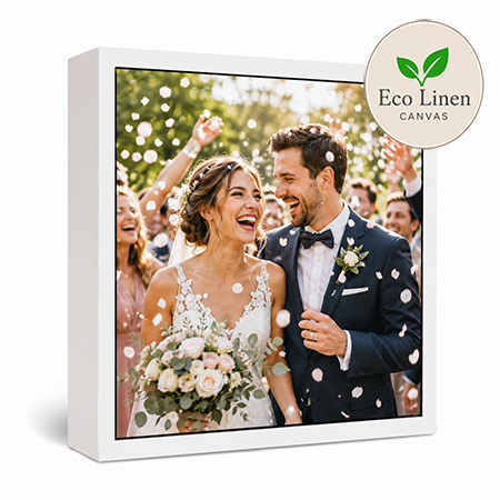 40x40" Framed Eco Linen Canvas Print