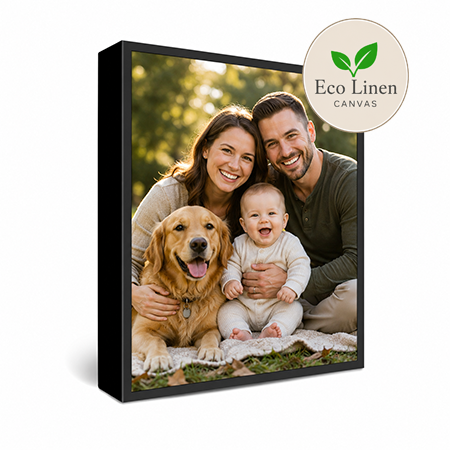 8x12" Framed Eco Linen Canvas Print