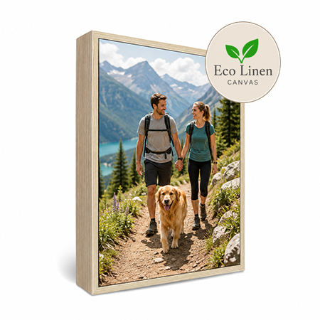 8x12" Framed Eco Linen Canvas Print