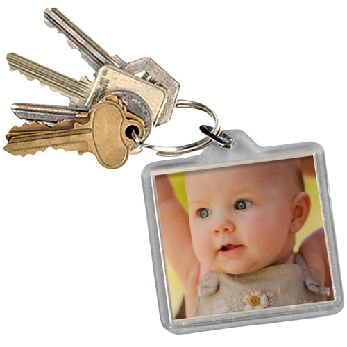 Square Photo Keyring