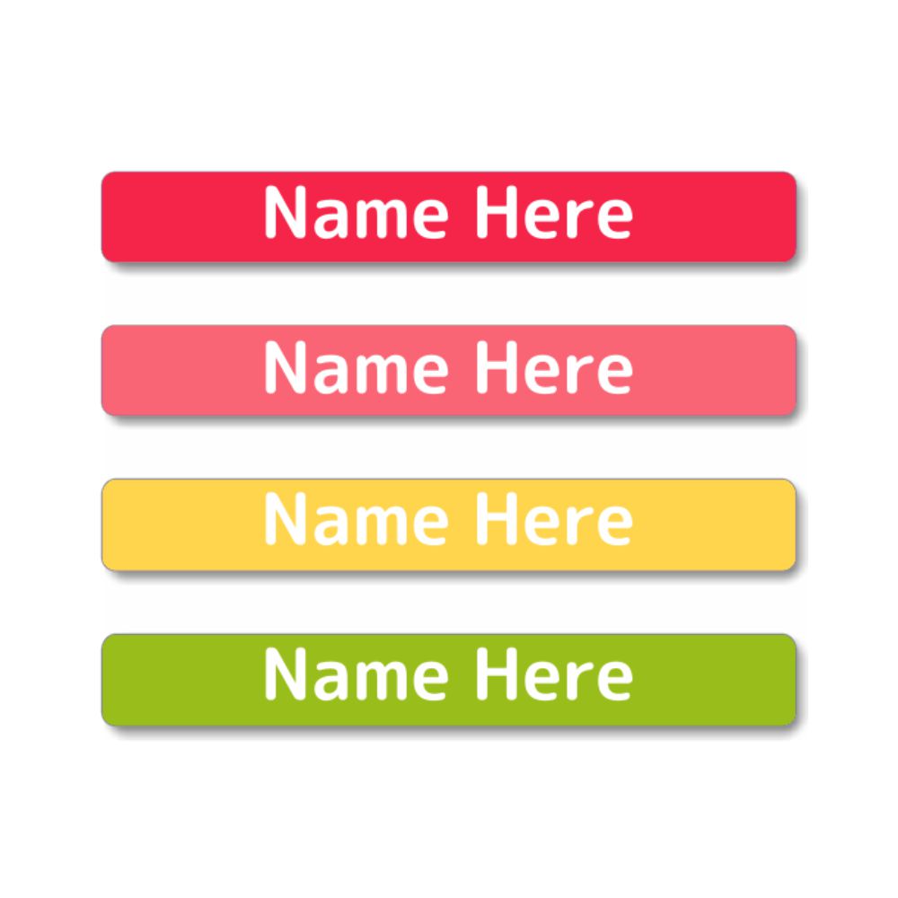 Tropical Mini Name Labels 40pk