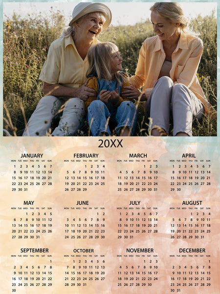 8x12" Sticky Calendar