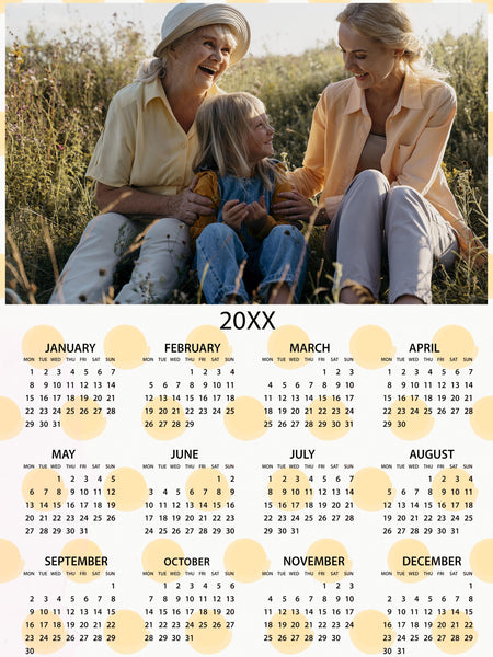 8x12" Sticky Calendar