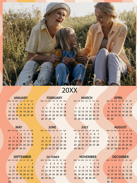 8x12" Sticky Calendar