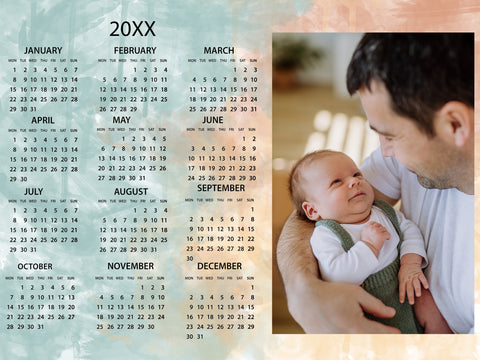 12x18" Sticky Calendar