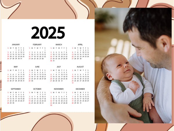 8x12" Sticky Calendar