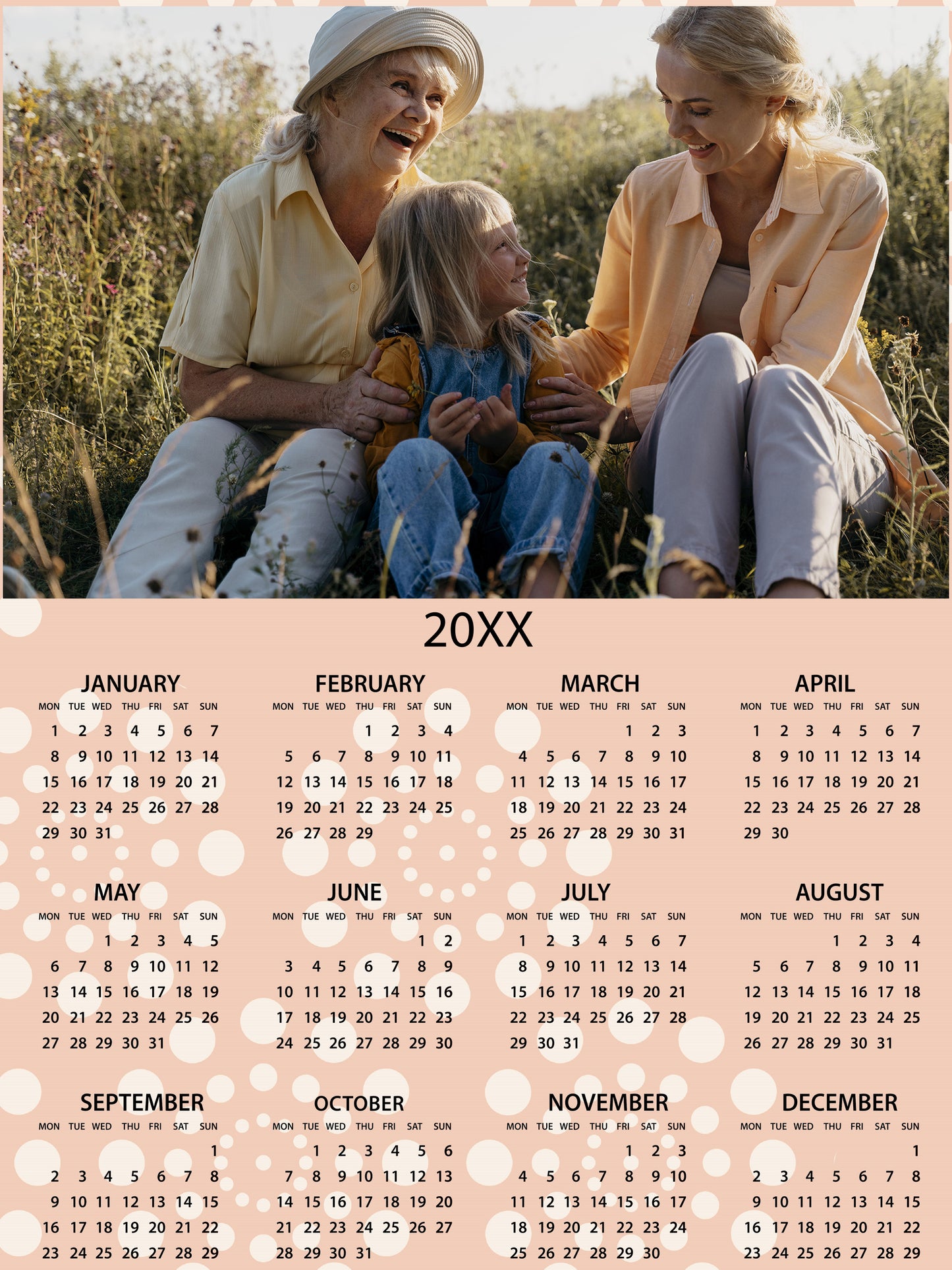 12x18" Sticky Calendar