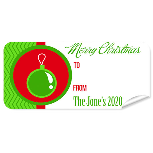 Bauble 27pk Labels Christmas