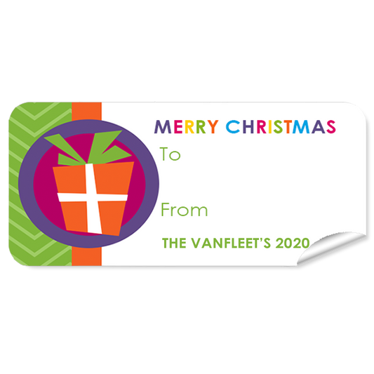 Present 27pk Labels Christmas